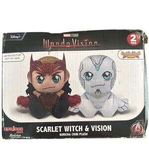 Disney Marvel Limited Edition Wandavision Scarlet Witch & Vision  Plush Set NEW